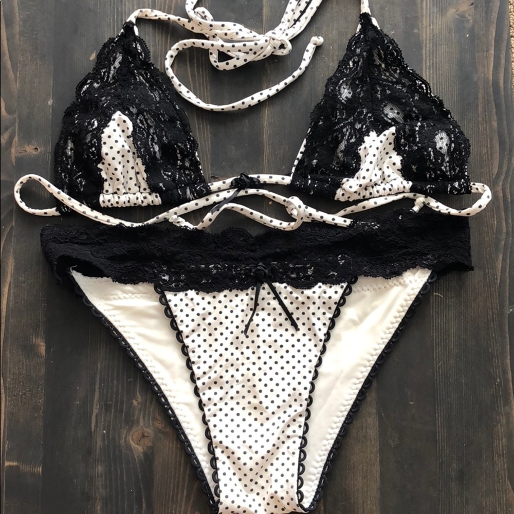Polka Dot Beach Bunny Bikini size SMALL